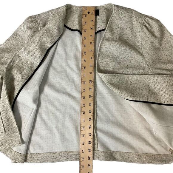 J.Crew Oatmeal Open‎ Front Long Sleeve Cardigan Sweater Womens Size Large - Picture 4 of 7